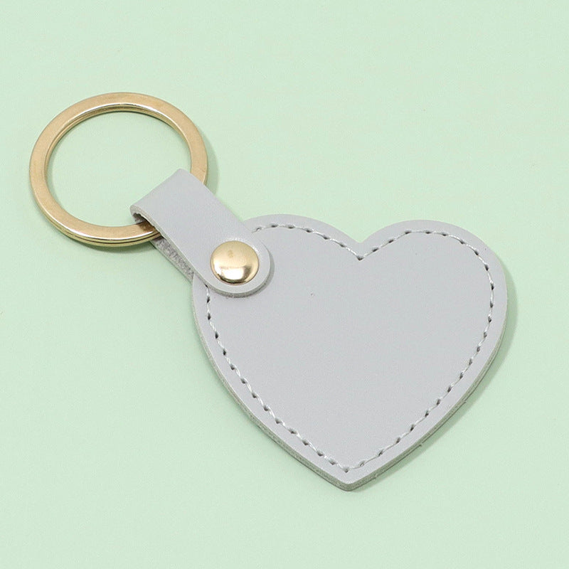 Wholesale Creative Heart Shaped Leather Keychains